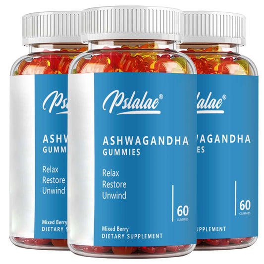 Ashwagandha Gummies - Relieve Stress and Mood, Help The Brain Improve Memory, and Improve Sleep Health - 60 Gummies