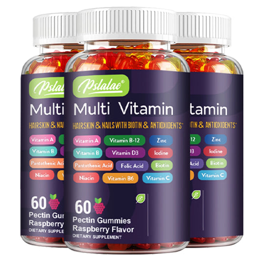 Multivitamin Gummies - with Biotin and Antioxidants for Hair, Skin & Nails, Immune Support - 60 Gummies